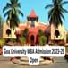 Goa University MBA Admission 2023-25 Open; Apply till April 30